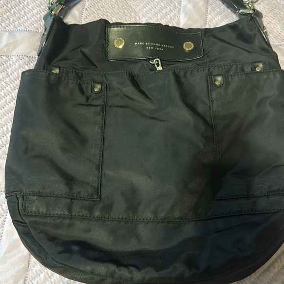 Marc by Marc Jacobs Black Nylon Crossbody/Shoulder Handles Hobo Bag - Picture 6 of 9